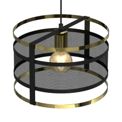 Lampa wisząca czarno-złota RIM