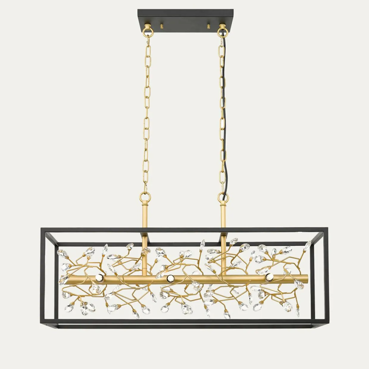 Lampa wisząca czarno-złota SPRING
