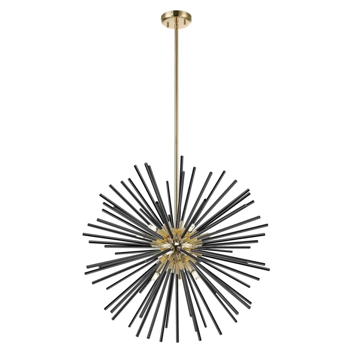 Lampa wisząca czarno-złota URCHIN