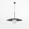 Lampa wisząca czarny mat SLATE BLACK GLASS