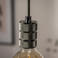 Lampa wisząca czarny połysk SZ61099 200 cm
