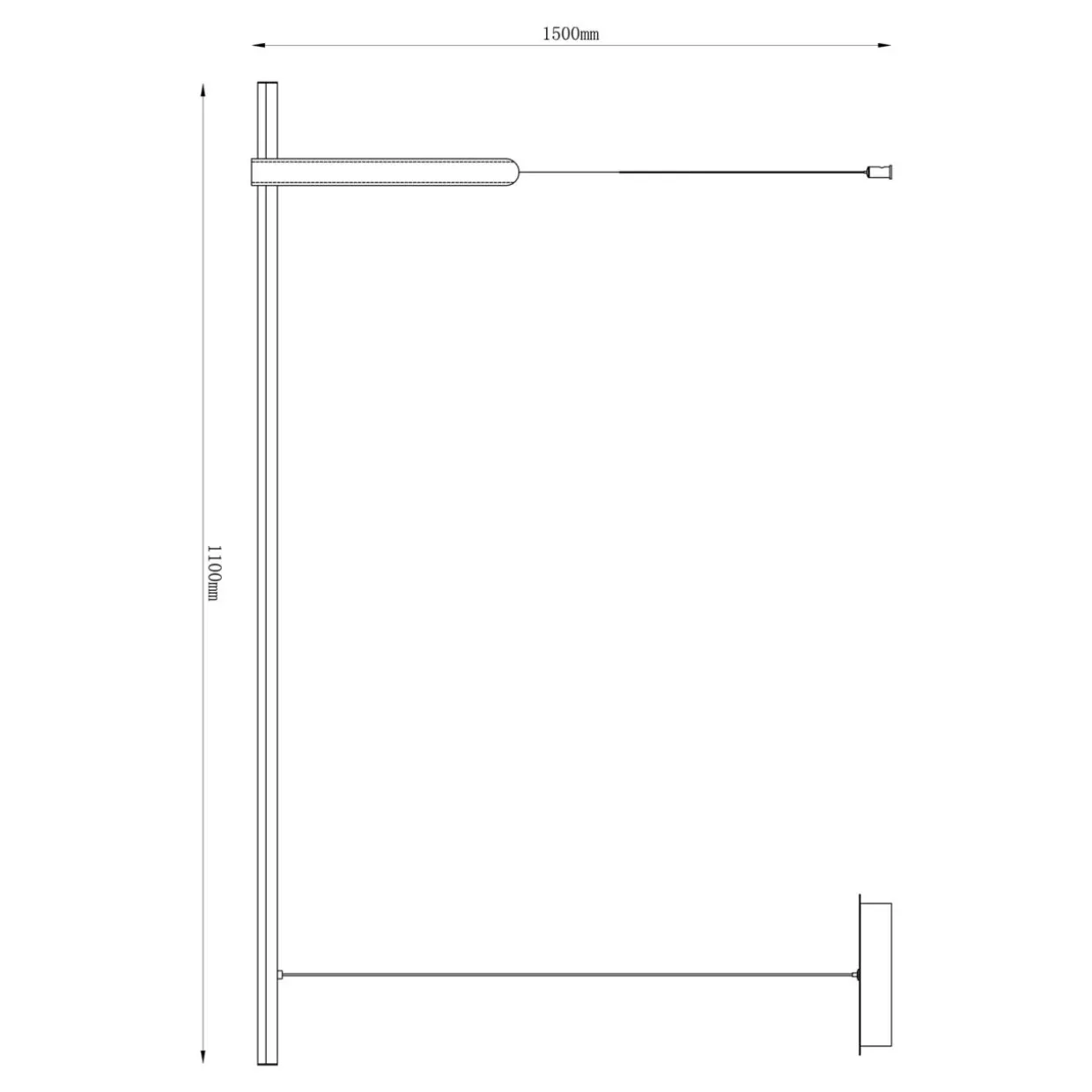 Lampa wisząca designerska czarna LED CLAUD