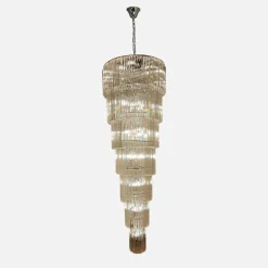 Lampa wisząca do salonu glamour chrom LUXE 330 cm