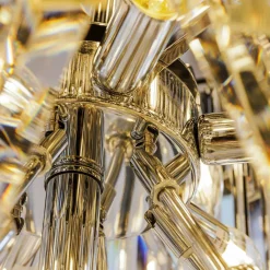 Lampa wisząca do salonu glamour chrom LUXE 330 cm