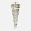 Lampa wisząca do salonu glamour złota LUXE 280 cm