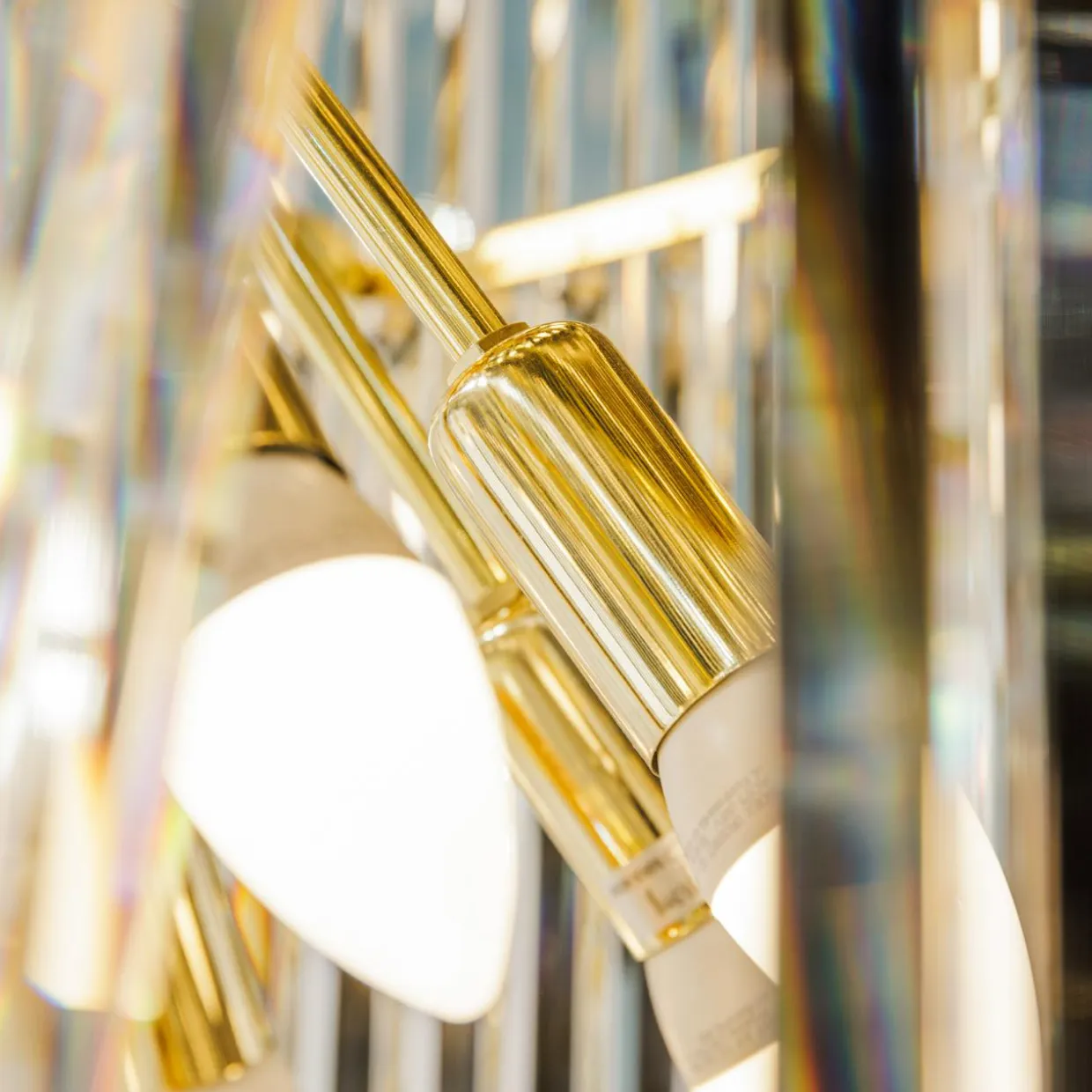 Lampa wisząca do salonu glamour złota LUXE 280 cm