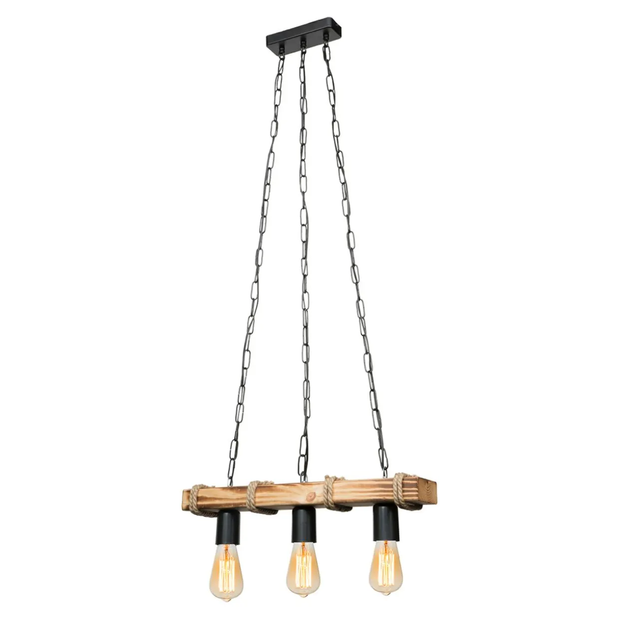 Lampa wisząca drewniana LAGUN III