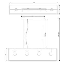 Lampa wisząca FRAME 6695