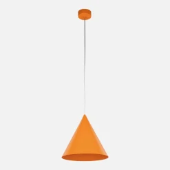 Lampa wisząca geometryczna pomarańczowa CONO