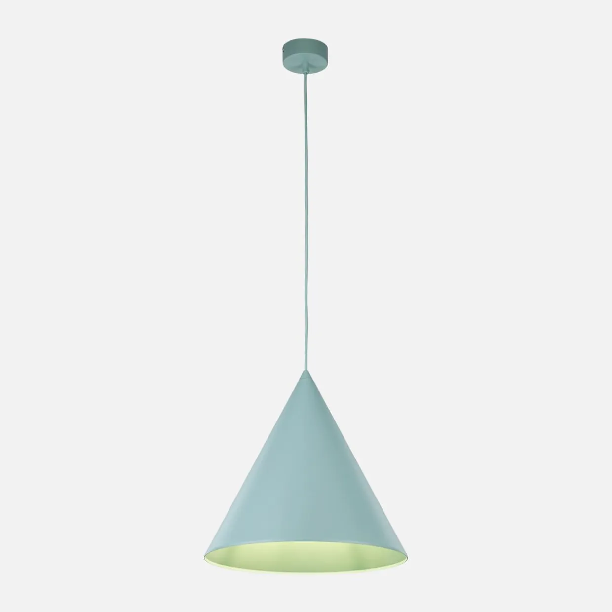 Lampa wisząca geometryczna miętowa CONO