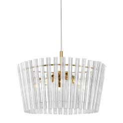 Lampa wisząca glamour złota BACH 41 cm