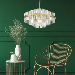 Lampa wisząca glamour złota CONSTANTINOPLE 60 cm