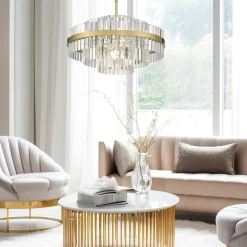 Lampa wisząca glamour złota CONSTANTINOPLE 60 cm