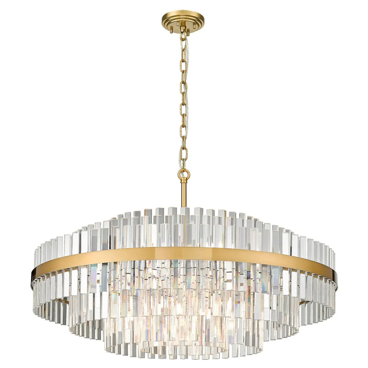 Lampa wisząca glamour złota CONSTANTINOPLE 80 cm