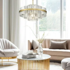 Lampa wisząca glamour złota CONSTANTINOPLE 80 cm