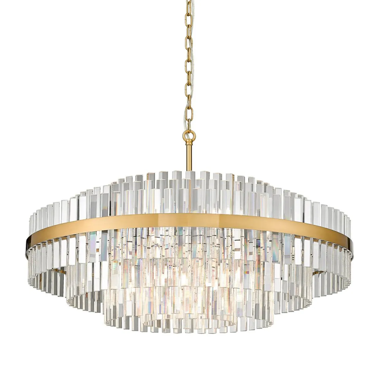 Lampa wisząca glamour złota CONSTANTINOPLE 80 cm