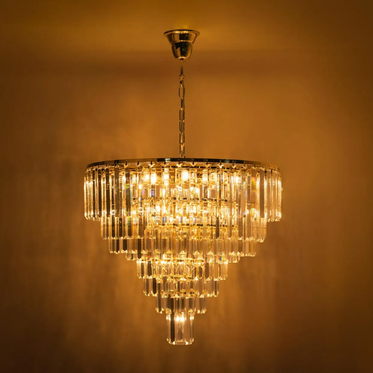 Lampa wisząca glamour złota VERSAILLES