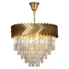Lampa wisząca glamour złota LYON