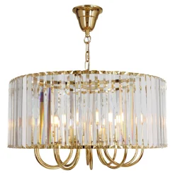 Lampa wisząca glamour złota PARIS 60 cm