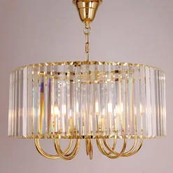 Lampa wisząca glamour złota PARIS 60 cm