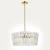 Lampa wisząca glamour złota BACH 52 cm