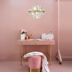 Lampa wisząca glamour złota CONSTANTINOPLE 50 cm