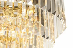 Lampa wisząca glamour złota AMEDEO 48 cm