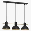 Lampa wisząca industrial czarno-złota ESTATE III