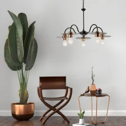 Lampa wisząca industrialna czarna ALICE 5