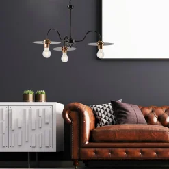 Lampa wisząca industrialna czarna ALICE 3
