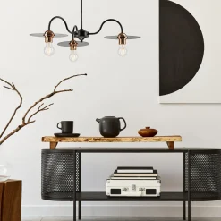 Lampa wisząca industrialna czarna ALICE 3