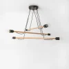Lampa wisząca jasne drewno HELIX VI WOOD