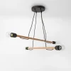 Lampa wisząca jasne drewno HELIX IV WOOD