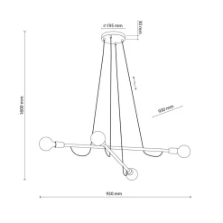 Lampa wisząca jasne drewno HELIX IV WOOD