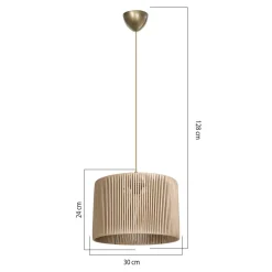 Lampa wisząca jasnobrązowa ROYA