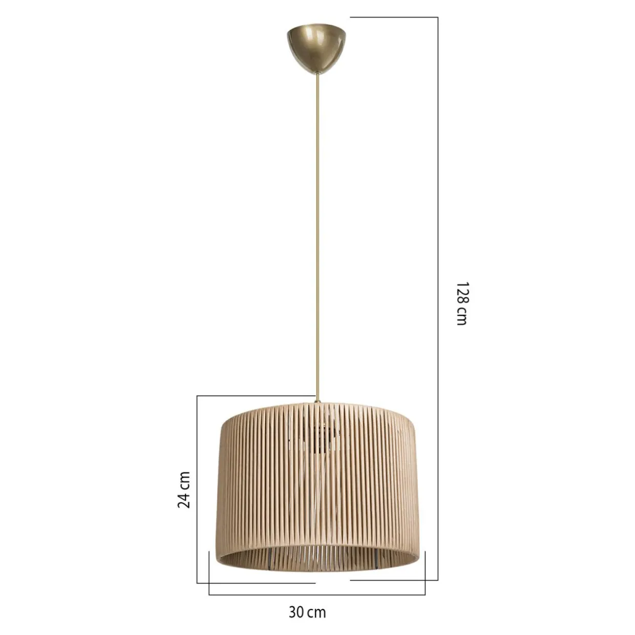 Lampa wisząca jasnobrązowa ROYA