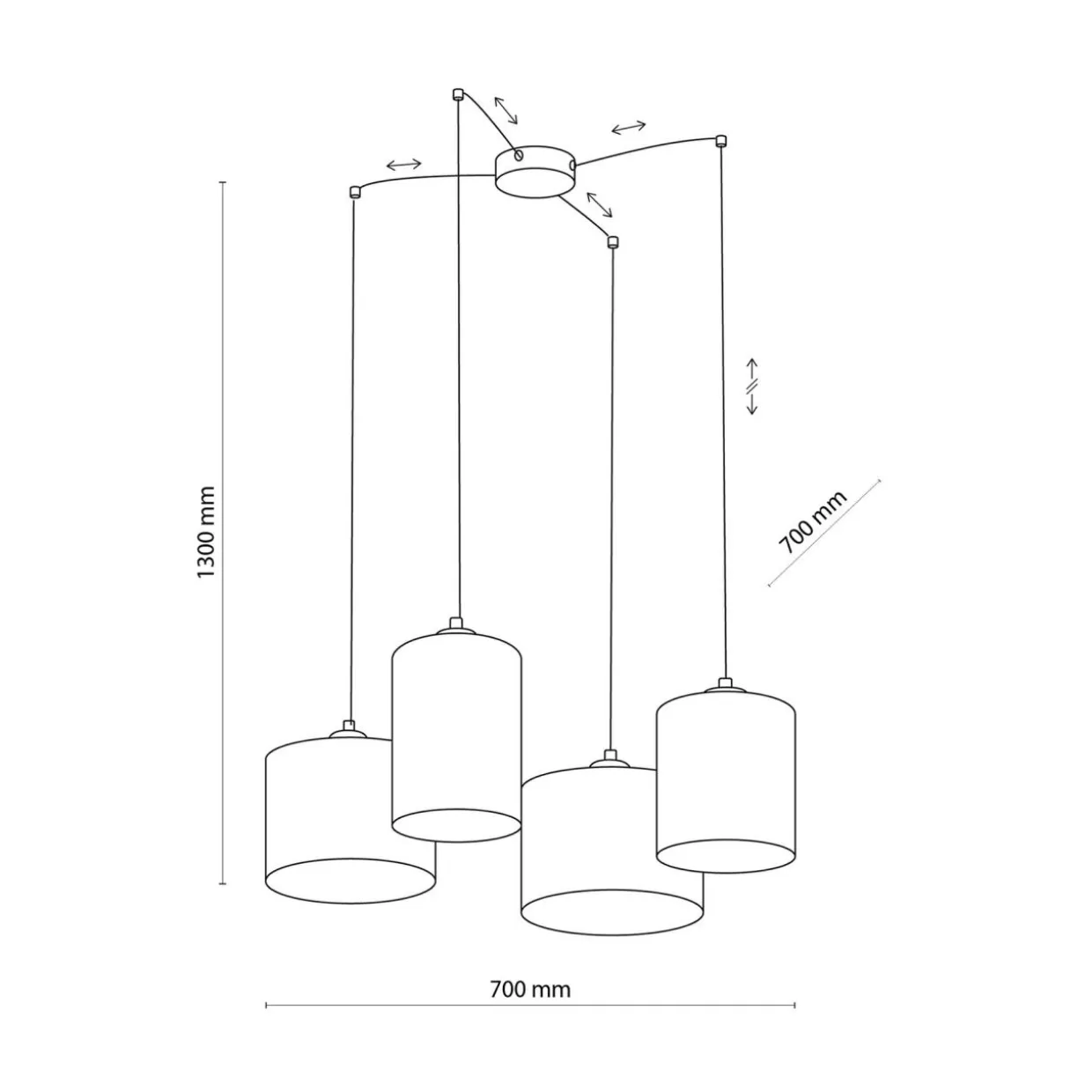 Lampa wisząca JUTA 4