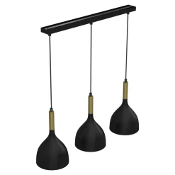 Lampa wisząca kielich czarno-złota NOAK III