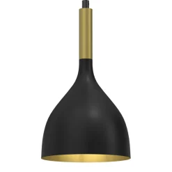 Lampa wisząca kielich czarno-złota NOAK I