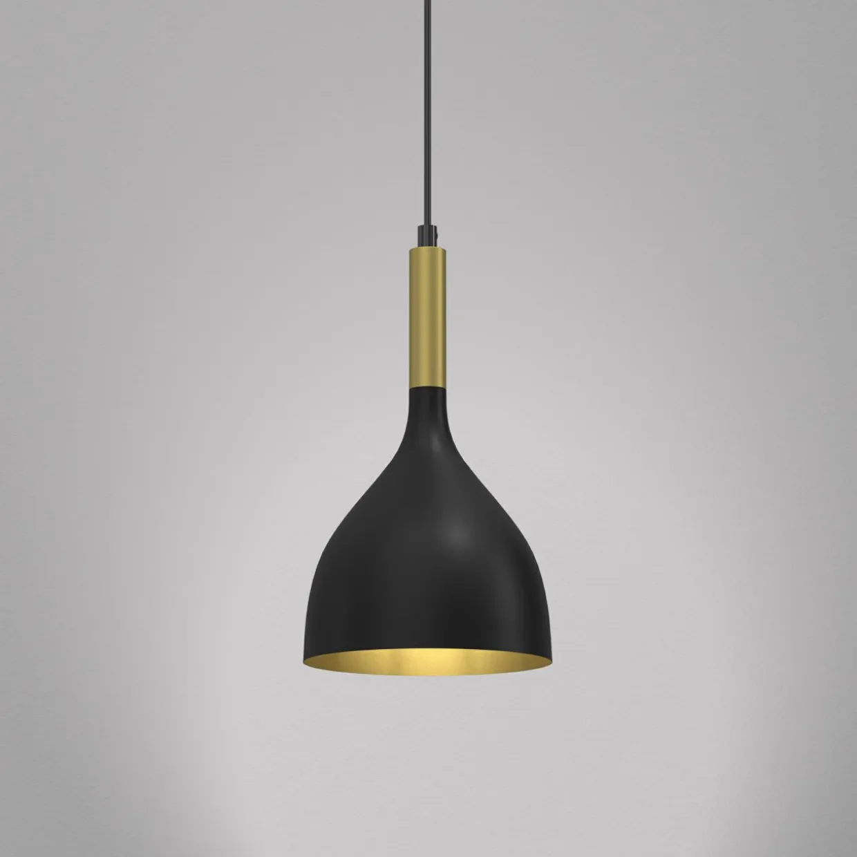 Lampa wisząca kielich czarno-złota NOAK I