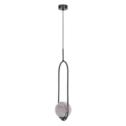 Lampa wisząca kula czarna DAVOS
