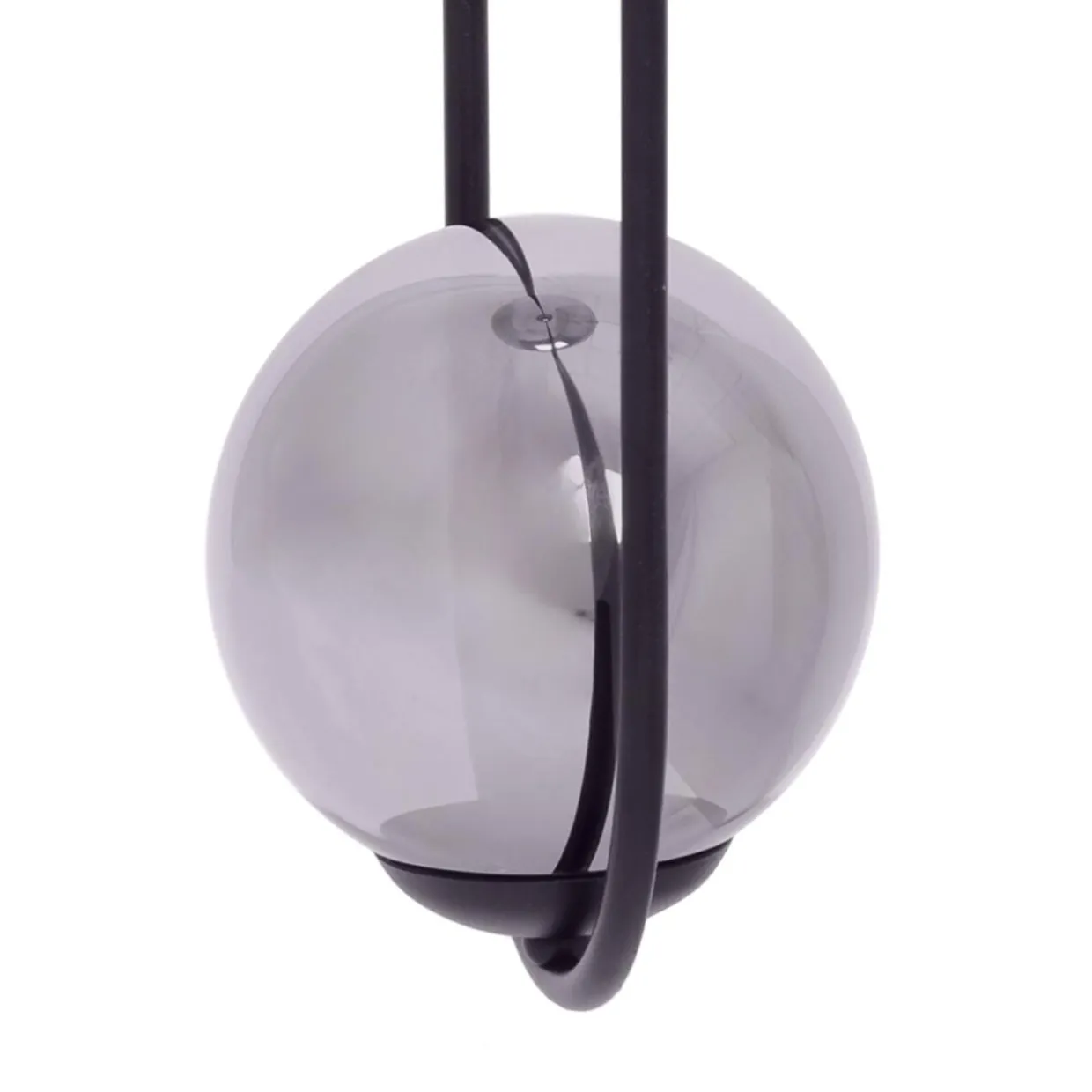 Lampa wisząca kula czarna DAVOS
