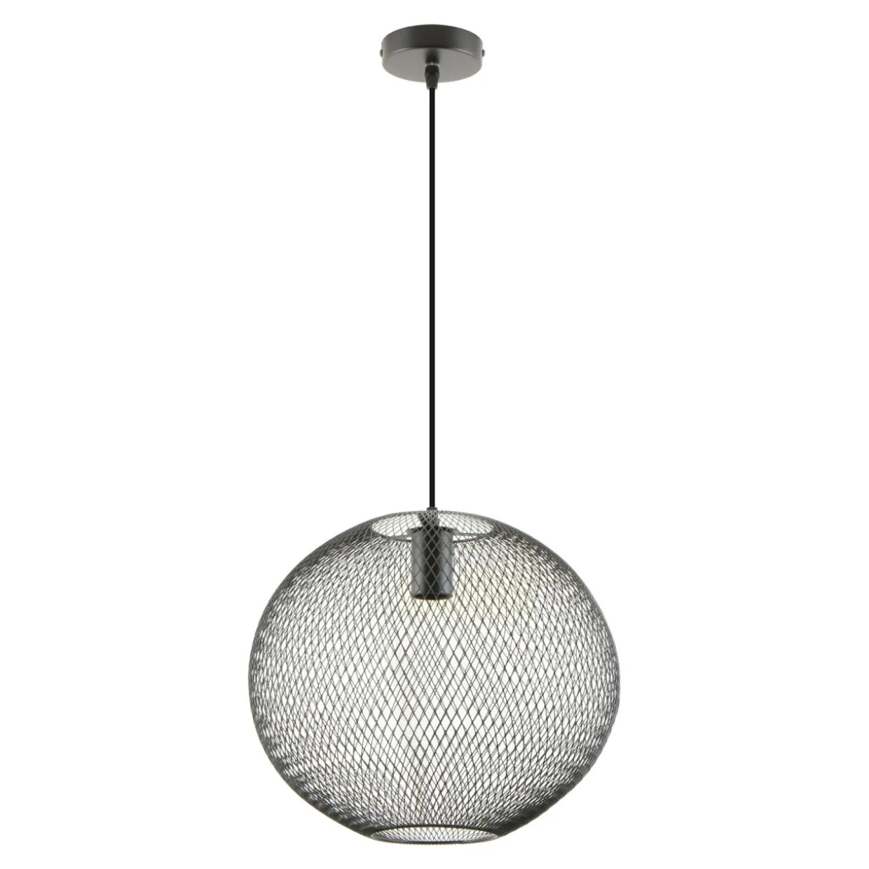 Lampa wisząca kula czarna ORION