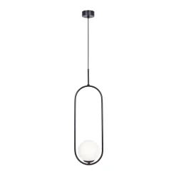 Lampa wisząca kula czarna PARVA