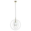 Lampa wisząca kula czarno-złota COSMO