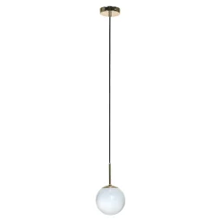 Lampa wisząca kula 1-punktowa złota AURORA