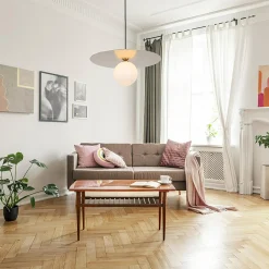 Lampa wisząca kula złota SPOLETTO
