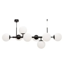 Lampa wisząca kule czarna MEFISTO 8