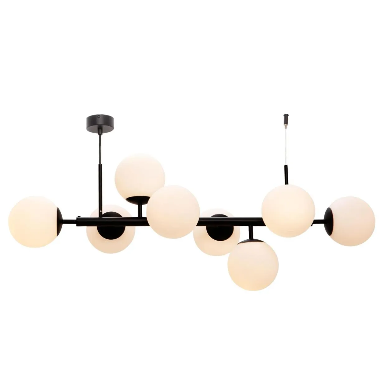 Lampa wisząca kule czarna MEFISTO 8