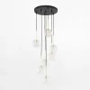 Lampa wisząca kule czarno-złota NILOS 7